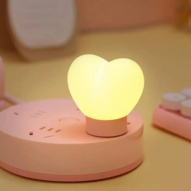 USB ليلة مصباح LED لينة سيليكون ضوء الليل لطيف LED متعدد الألوان هدايا الحب ضوء للأطفال طفل الأطفال الصغار الفتيات في سن المراهقة