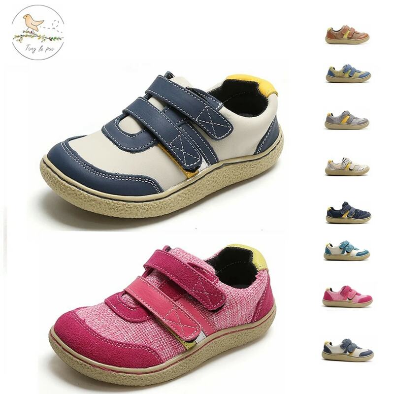 TONG LE PAO Boys Shoes Spring Autumn Leather Toddler Kids Loafers Moccasins Solid Anti-slip Children's Shoes for Boys