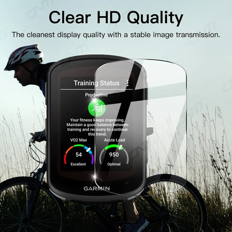 2-IN-1 Caso + Vidro Temperado para Garmin Borda 540 / 840 GPS Bicicleta Cronômetro Protetor de Tela Film & Silicone Capa