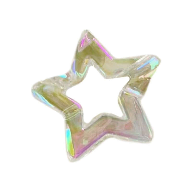 DIY Clear Acrylic Hollow Five Pointed  Jewelry Making Supplies Jewelry Pendants Perfect for Necklaces Bracelets Dropship