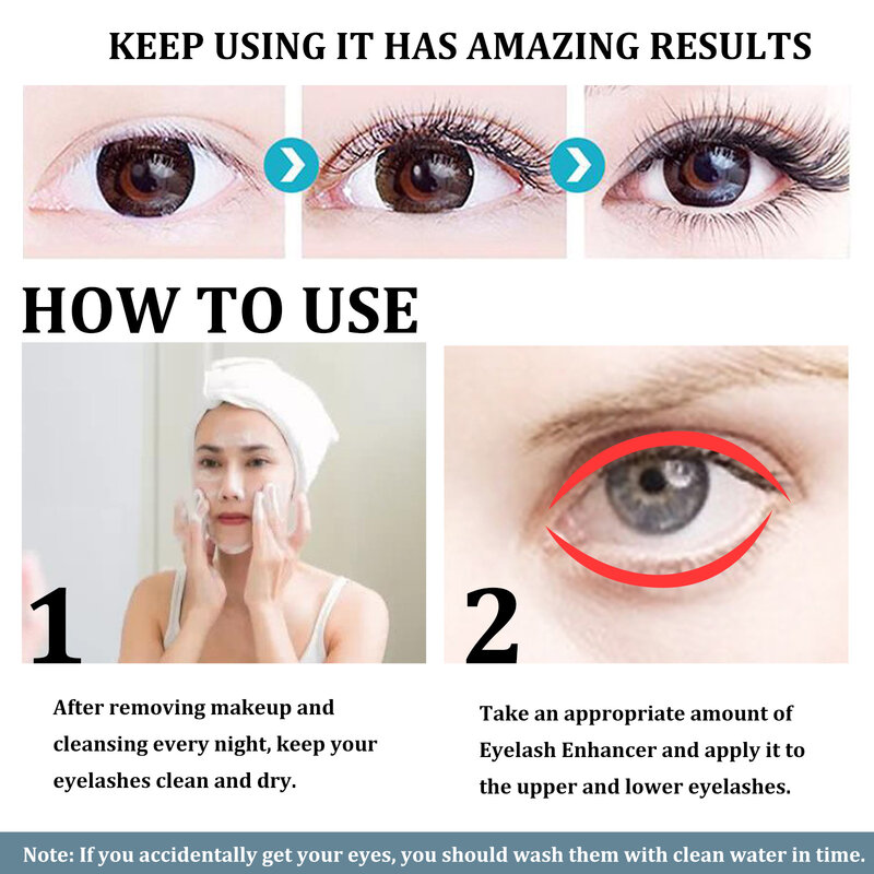 Eyelash Fast Growth Serum Effective Lengthen Thicker Lash Care Natural Slender Curly Eye Nutrition Lash Lifting Korean Cosmetics