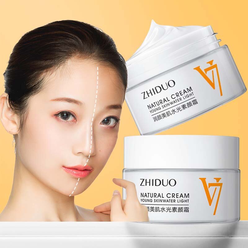 Instant White Face Zhiduo Cream Long Lasting Moisturize Oil Control Skin Care Lazy Tone-up Brighten Skin Vitamin Day Cream