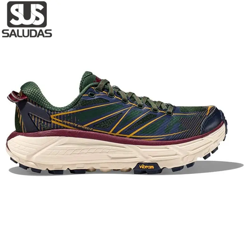 SALUDAS-Tênis de sola grossa para homens e mulheres, sapatos antiderrapantes para caminhada de lazer, Mafate Speed 2 Trail, original