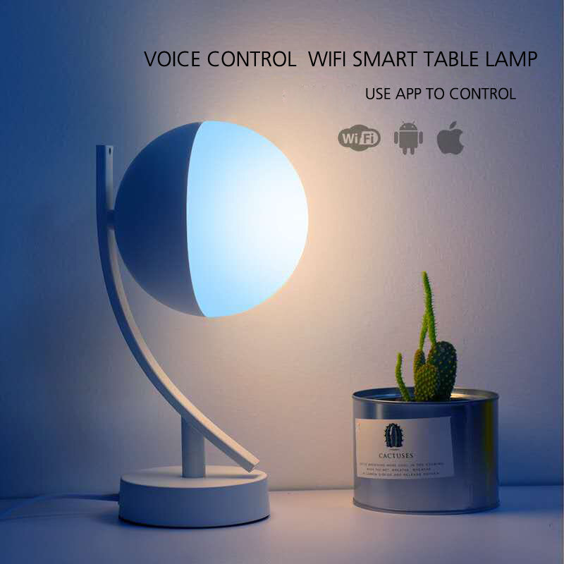 Lampka stołowa sterowana Google Home Wifi z portem Usb Smart Led