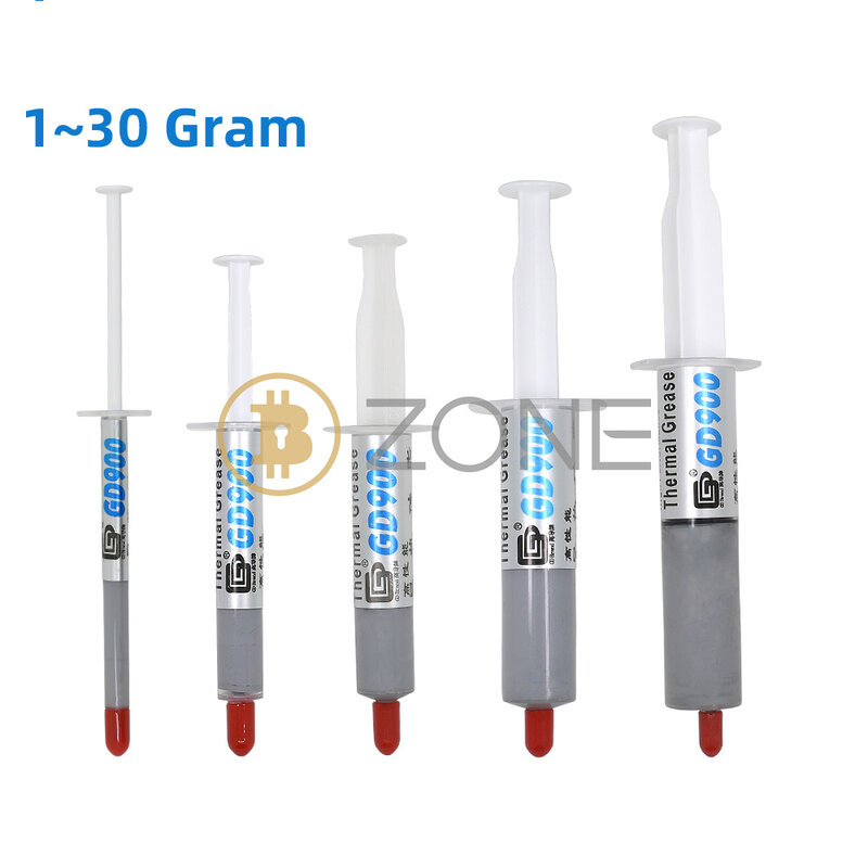 GD900 3/5/7/15/30g Thermal Grease For Bitcoin Miner Repair Thermal Conductive Grease Compound Asic Miner Heatsink Plaster Paste