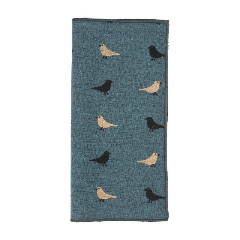 Borduurwerk Bloemen Formeel Pak Vogelpatroon Pak Accessoires Veer Voor Trouwjurk Feest Zakdoek Pocket Vierkant