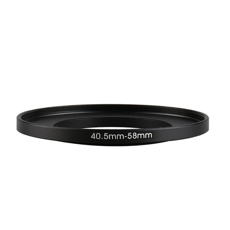 Alumínio preto Step Up filtro anel, lente adaptador para Canon, Nikon, Sony, câmera DSLR, 40,5 milímetros-58 milímetros, 40,5-58 milímetros, 58 milímetros