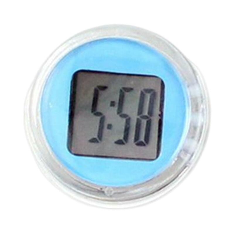 Motorcycle Clock Sticky on Time Display Motorcycle Handlebar Clock 1.1inch Diameter for Auto