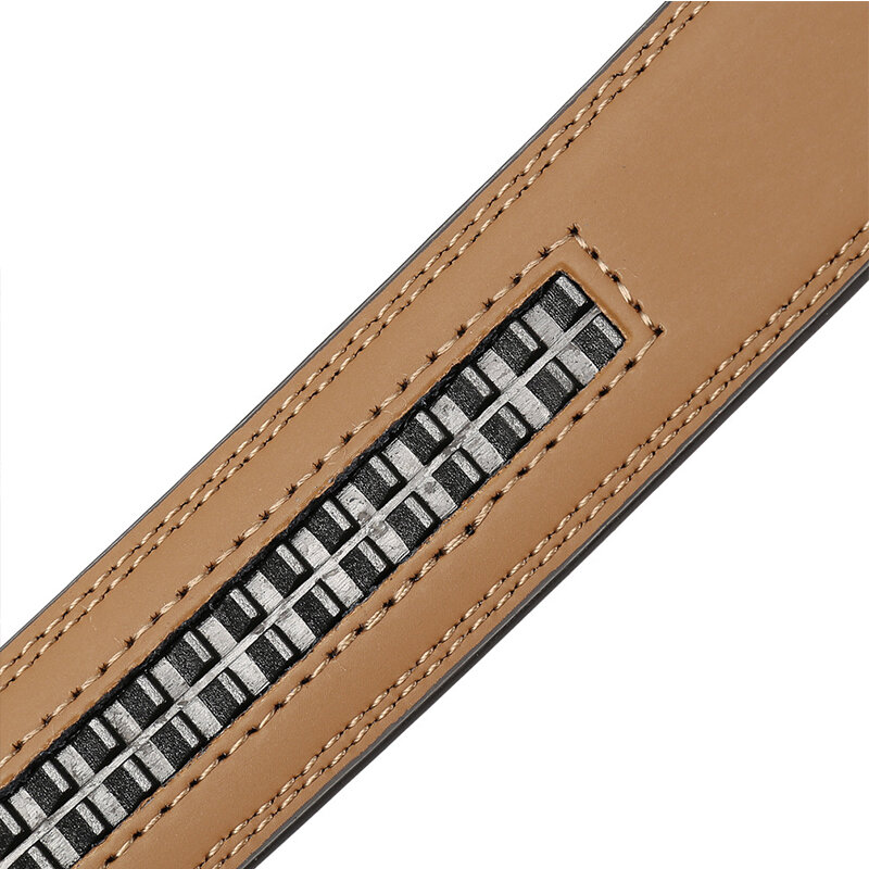 2022 Men's Genuine Leather Belt Hard Alloy Automatic Buckle Natural Cowhide 31mm Business Belt For Male Suit Non-porous Girdle