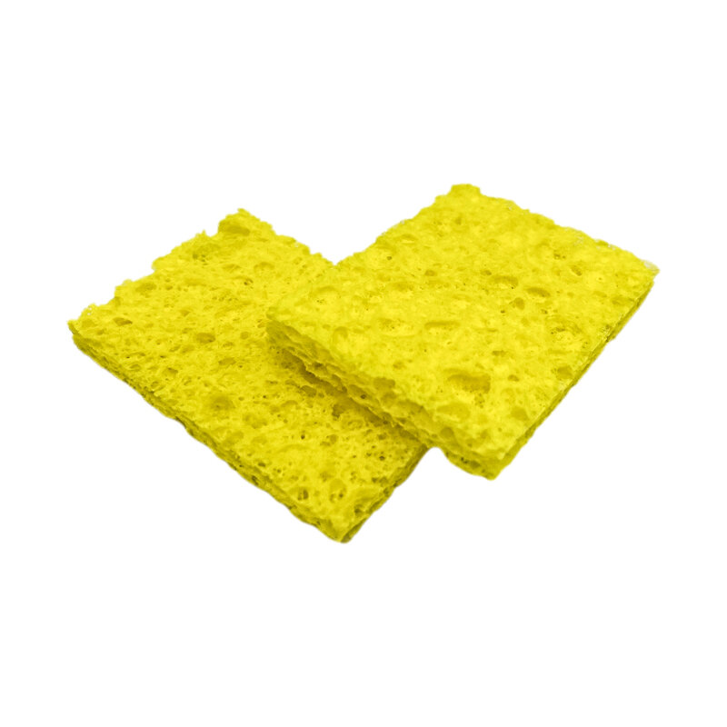 Губка для очистки паяльника, набор из 5/10 спонжей желтого цвета