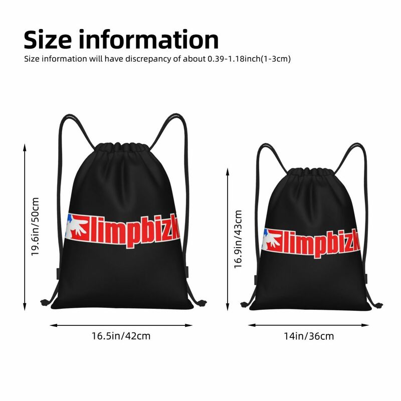 Limp Bizkit Rapcore Portable Drawstring Bags Backpack Storage Bags Outdoor Sports Traveling Gym Yoga