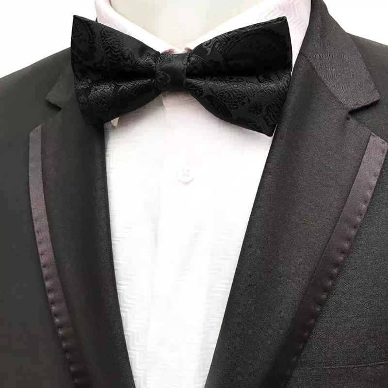 Modna kokardka krawat dla mężczyzny 14 kolorów Paisley nerkowca własny brytyjski styl ślubny koszule imprezowe muszka akcesoria kokarda