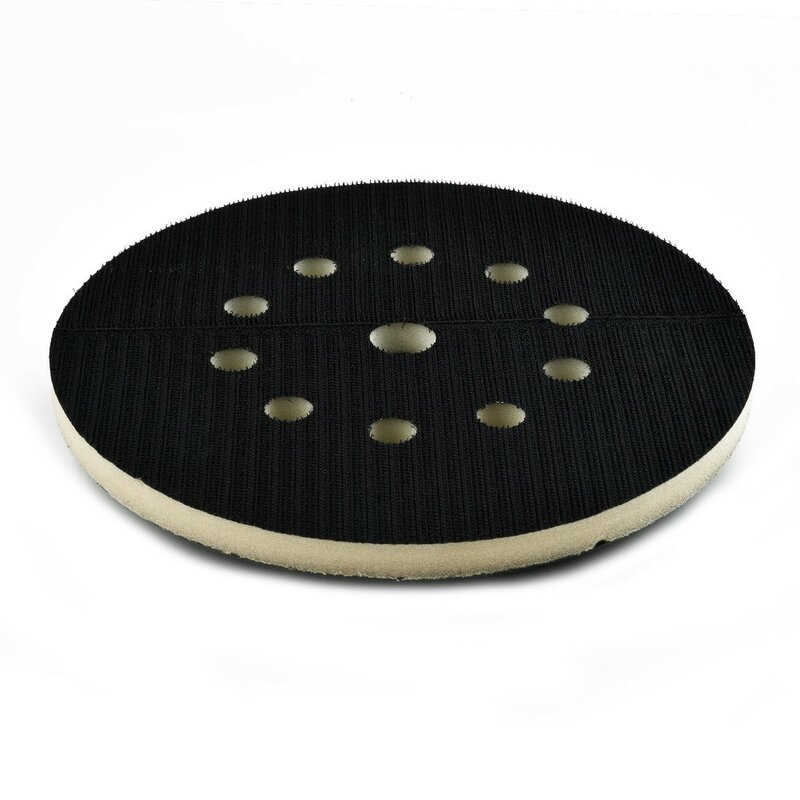 Almohadilla de respaldo de 10 agujeros, disco de lijado de bucle de paneles de yeso de 215mm y 9 pulgadas con rosca de 6mm, práctica portátil, alta calidad, nuevo