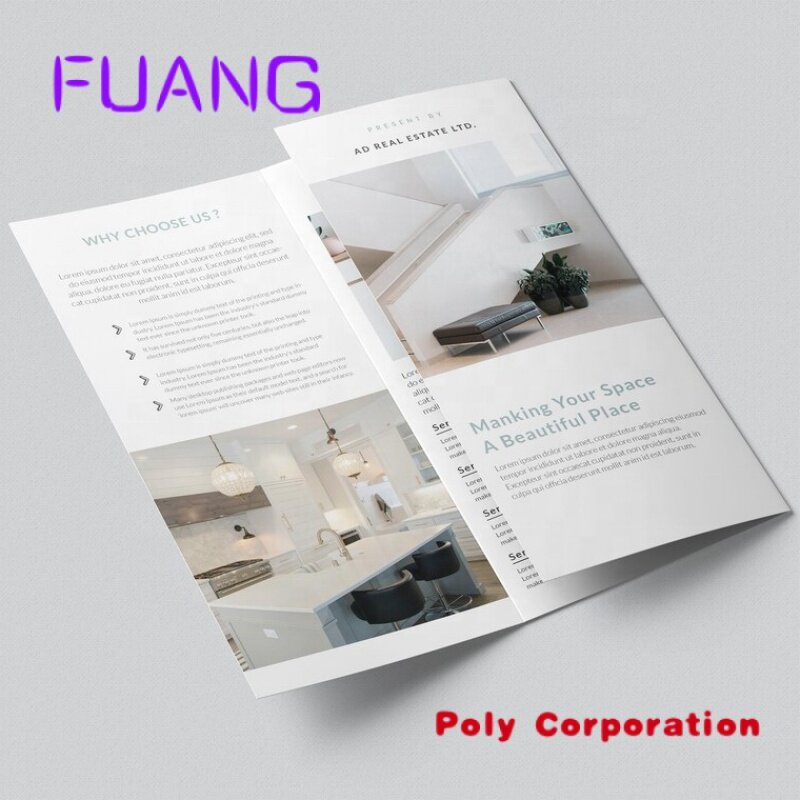 Custom  Coloring Coated Paper Luxury Advertising Flyers / Book / Booklet / Brochure Printing Service