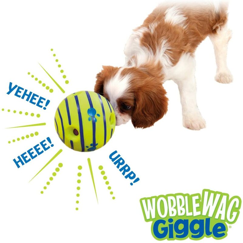 Wobble Wag Giggle Glow Ball giocattolo interattivo per cani divertenti suoni di Giggle quando gli animali domestici arrotolati o agitati conoscono il meglio come si vede in TV