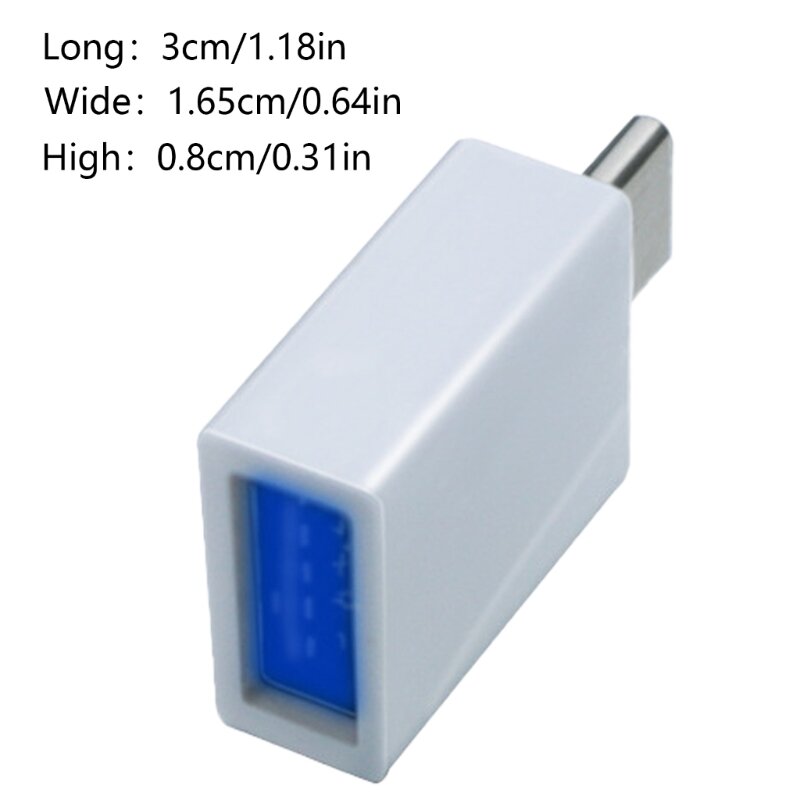 Adaptador tipo macho para USB fêmea OTG Dados suporte rápido conveniente para ventilador