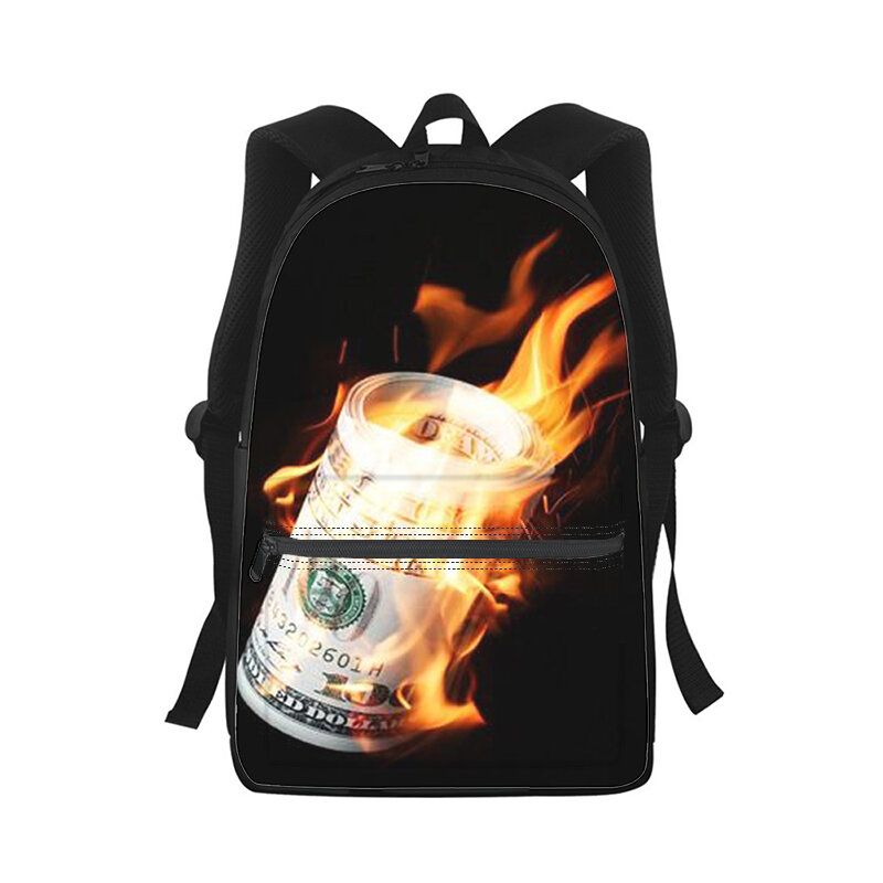 กระเป๋าเป้สะพายหลังสำหรับผู้ชายและผู้หญิงพิมพ์ลาย3D กระเป๋าเป้ใส่โน๊ตบุ๊คนักเรียนโรงเรียนกระเป๋าสะพายไหล่เดินทางของเด็ก