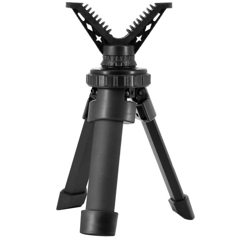 Tactical Shooting Rest Adjustable Height Compact Rifle Shooting Tripod V Yoke Durable Aluminum Construction for Shooting Hunting
