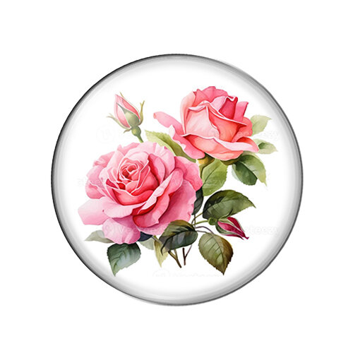 Яркие Красочные розы, цветы, художественные картины, 8 мм/12 мм/20 мм/25 мм, круглые стеклянные фото Кабошоны, демонстрационная фурнитура с плоским основанием