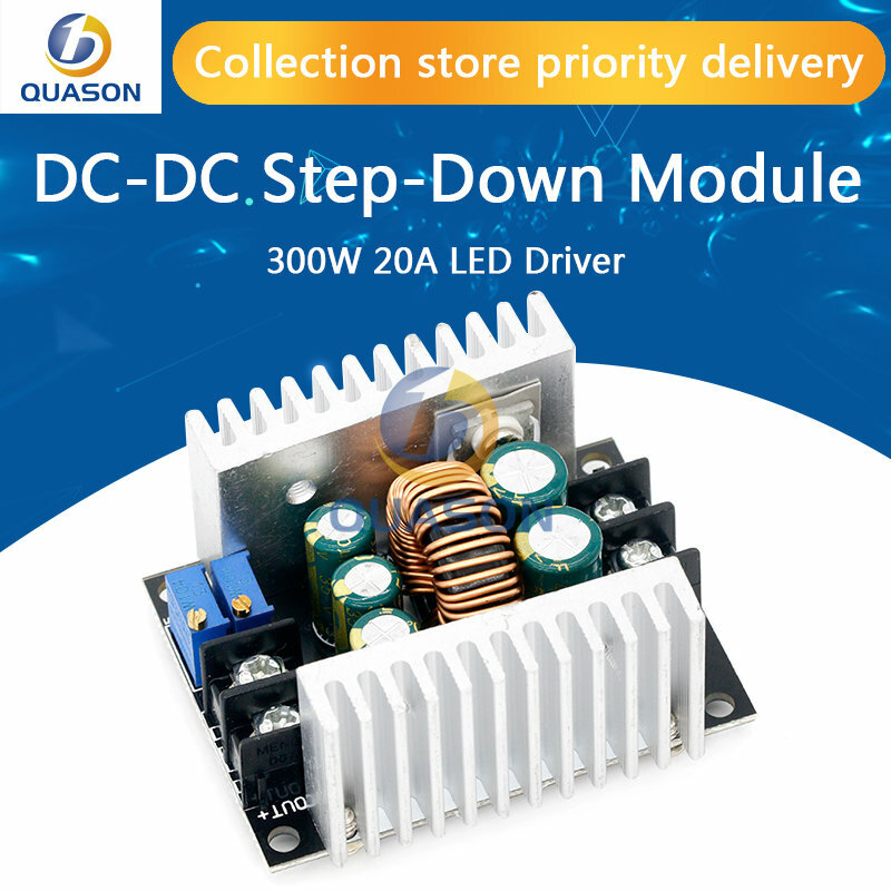300W 20A DC-DC Buck Converter Step Down Module Constante Stroom Led Driver Power Step Down Voltage Module