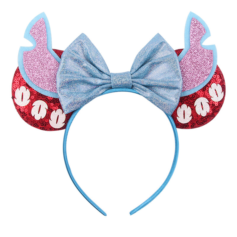Disney-Mickey Mouse Orelhas Headband para Mulheres, Hairband, Cosplay, Quente, Personagem de Desenhos Animados, Meninas, Festival Party, Viagem, DIY, Acessórios para Cabelo