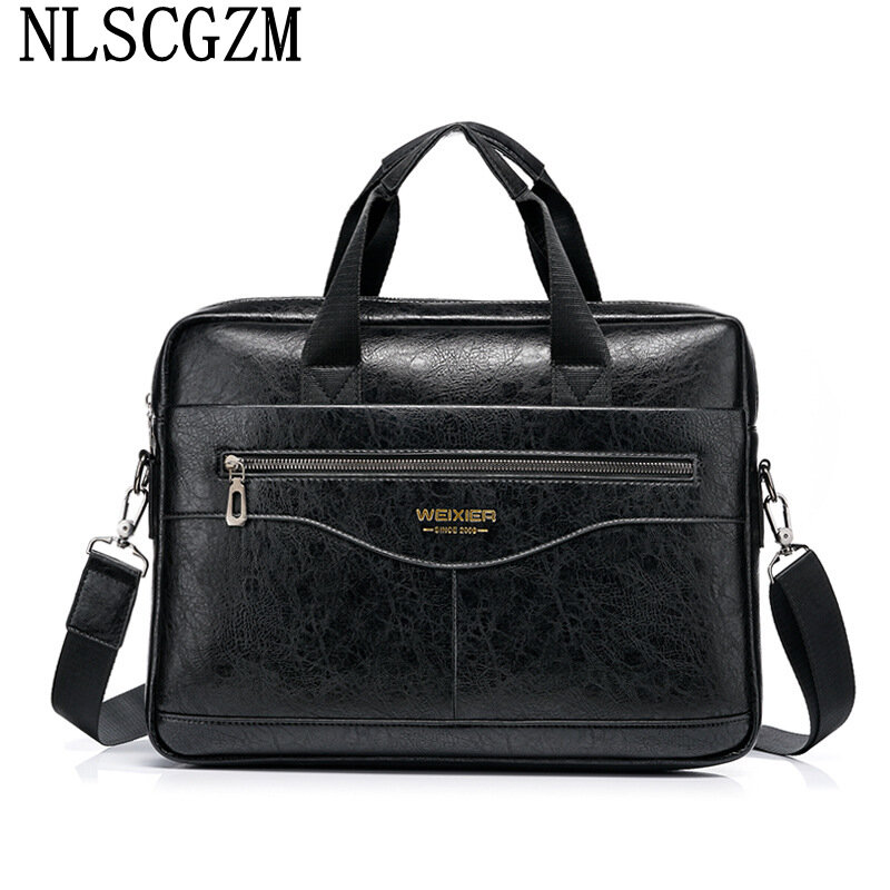 Office Bags for Men Briefcase Men Designer Handbags Leather Laptop Bags for Men Notebook Crossbody Bags Laptop Handbags портфель