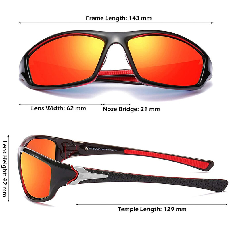 2023 High Definition Polarized Sunglasses for Men Women Outdoor Sport Fishing Sun Glasses UV400 Protection Driving Eyeglasses