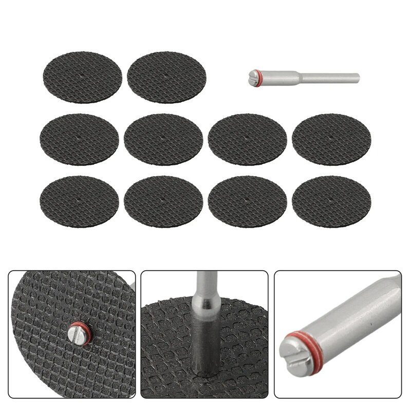 Rodas de corte de resina Discos de corte, Mini conjunto de lâminas de serra circular para ferramentas rotativas Dremel, 32mm, 38mm, 11pcs