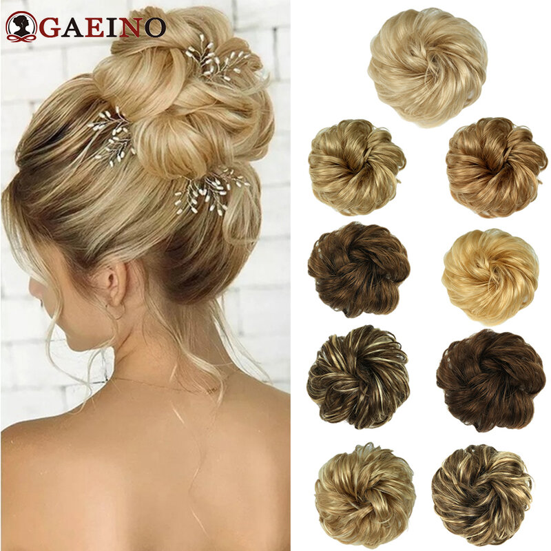 Hair Bun Elastic Drawstring Messy Curly Elastic Scrunchies Hairpieces Chignon Donut Updo Hairpieces Extensions For Women