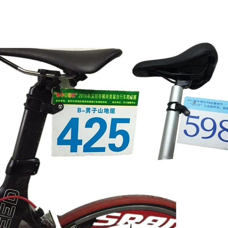 Clip de plaque d'immatriculation de vélo de montagne IAMOK, support de plaques d'immatriculation d'engrenage fixe pour tige de selle 22-38mm, accessoires de vélo