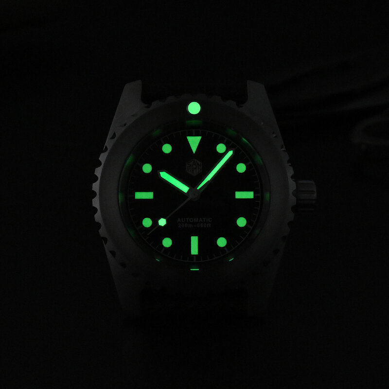 Мужские часы в стиле ретро San Martin, 41 мм, классические винтажные механические часы Miyota с автоподзаводом, 200 м, водонепроницаемые, SLN C3, светящиеся