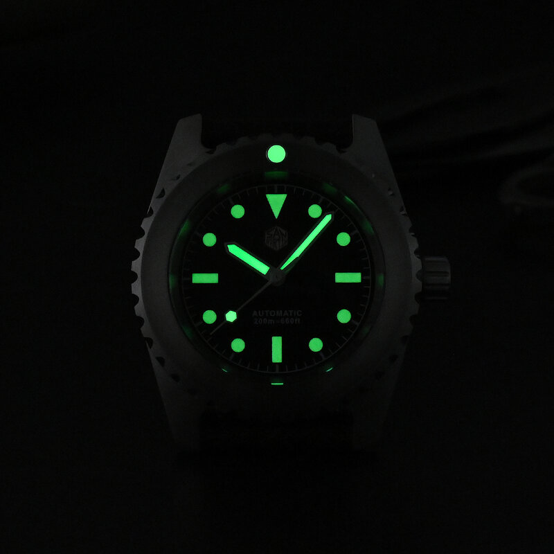 San Martin-Relógio Retro Diver Masculino, relógios mecânicos clássicos, Vintage Miyota, impermeável, SLN C3 Luminous, 41mm, 200m