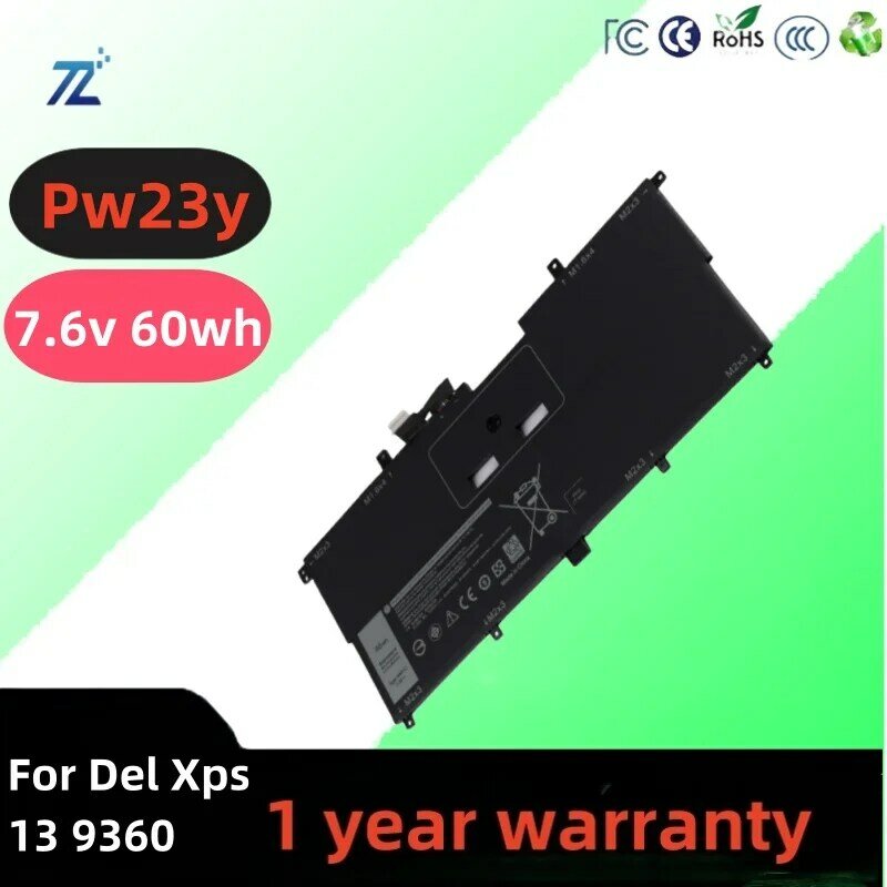 แบตเตอรี่ hmpfh Nnf1c สำหรับ XPS 13 9365 Series XPS 13-9365-d1805ts 13-9365-d1605ts 13-9365-d2805ts แล็ปท็อป13-9365-d3605ts