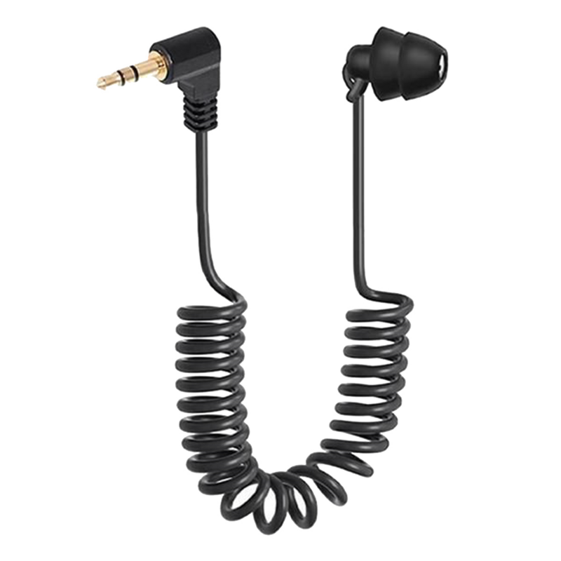3.5mm Spring Earphones Single Side Headphones Earbuds Wired Headset for Mobile Phone MP3 Computer