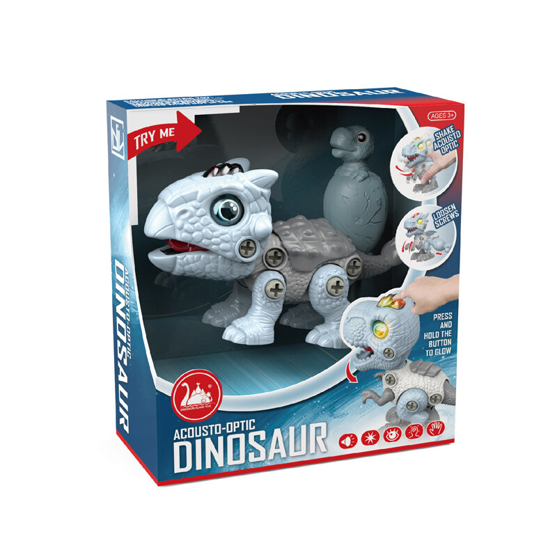 لعبة ديناصور الأطفال الممتعة التفكيك نموذج من البلاستيك ديناصور البيض لعبة تيرانوصور ريكس للأطفال تجميع لغز البيض التواء