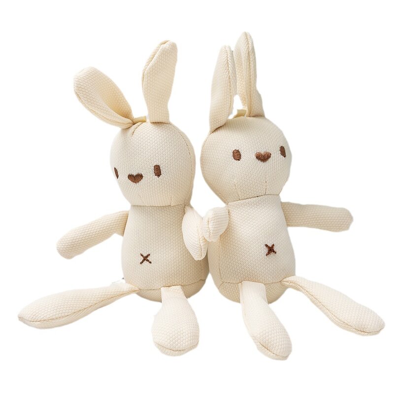 Muñeco de conejo de 20cm para niña, muñeco de peluche Kawaii para dormir, juguete de apaciguar, colgante de llave suave, regalo de cumpleaños