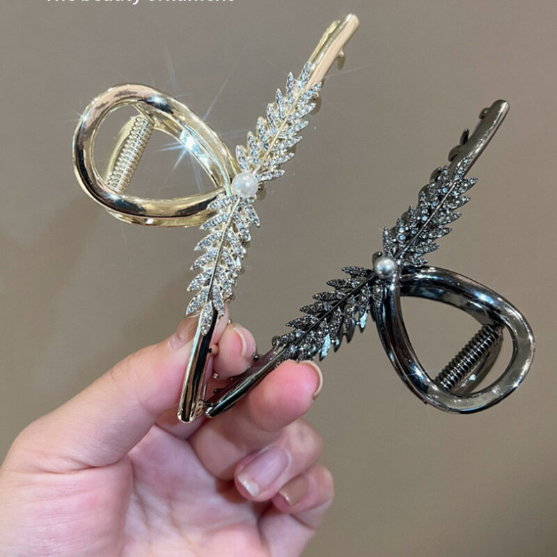 New Fashion Fine Luxury Metal Wheat Sheaves Pearl Elegant Hairpin for Women Girl Hair Accessories Headdress Wholesale