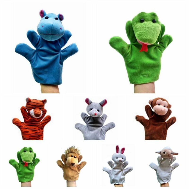 Pluche Speelgoed Handpoppen Voor Dierendoek Cartoon Dier Schattige Handpoppen Rekwisieten Poppen Knuffel Dieren Hand Vinger Marionet