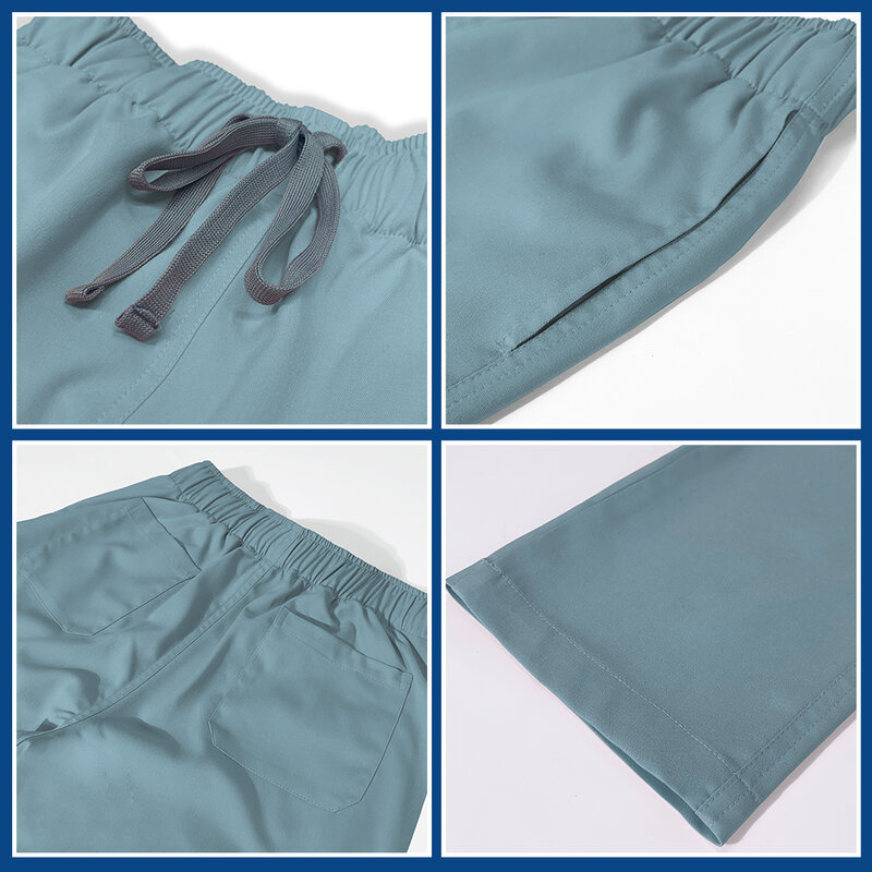 ชุดกางเกงสครับขายาวตรงสำหรับโรงพยาบาลชุดแพทย์สำหรับผู้หญิงชุดพยาบาลเข้ารูปมีสไตล์มาใหม่ล่าสุด