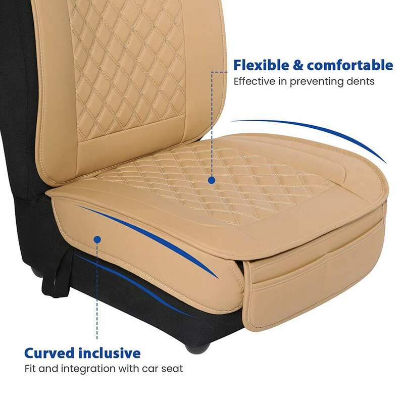 Funda de cuero PU para asiento de coche, protector Universal para asientos delanteros de automóvil, para BMW, Audi, Ford, Seat Leon