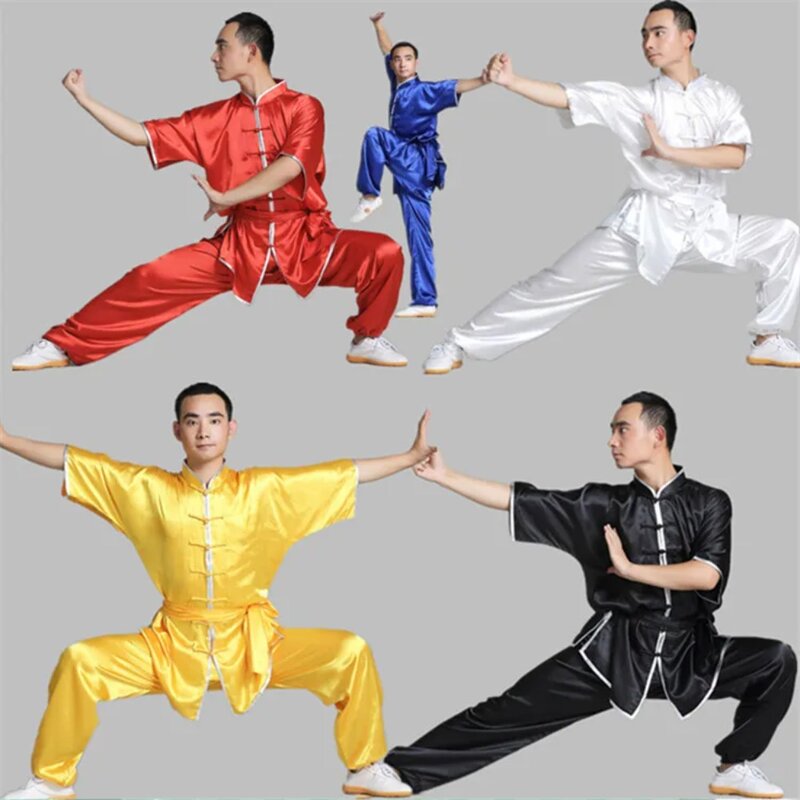 Chiński Tai Chi Shaolin Kung Fu mundur Wushu sztuka walki garnitur Taiji Wushu kostium skrzydła Chun występ na scenie