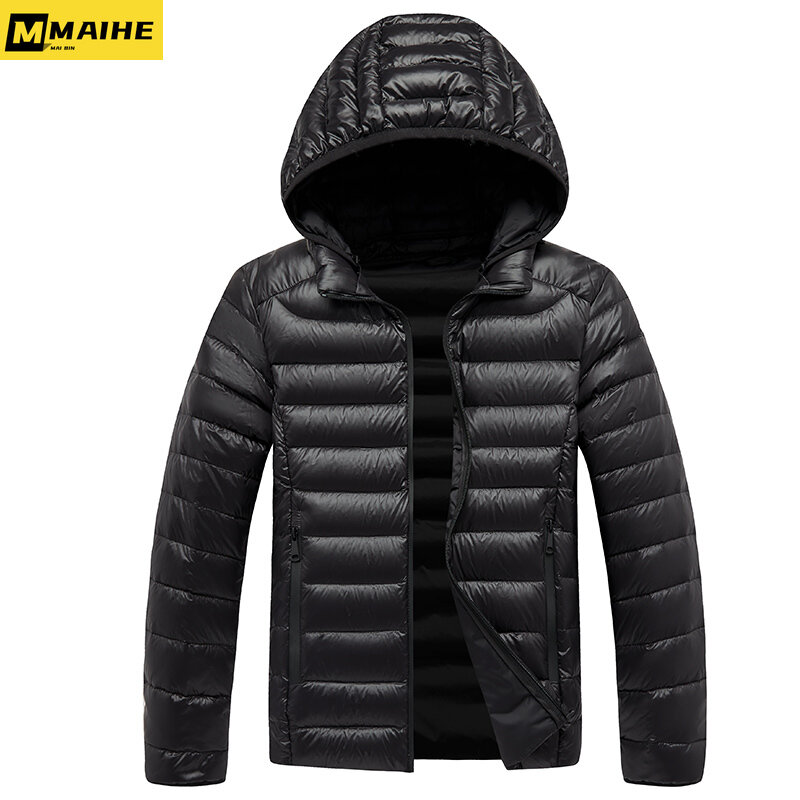 Piumino invernale nuovo da uomo 2023 cappotto traspirante antivento impermeabile ultraleggero giacca con cappuccio da uomo e da donna di grandi dimensioni