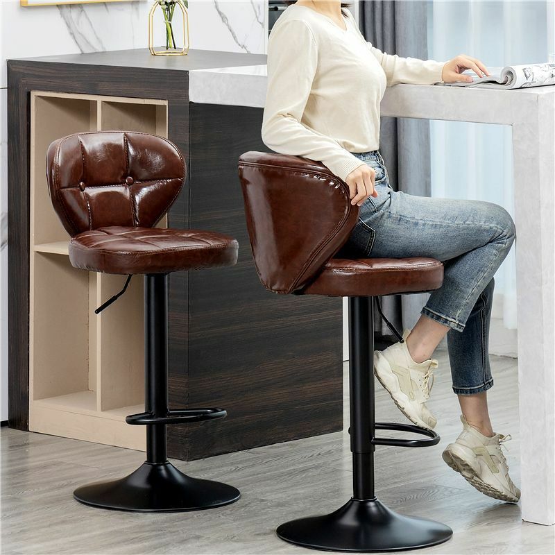EE1014 Fashionable backrest bar stool home front desk simple bar chair lift rotating high stool