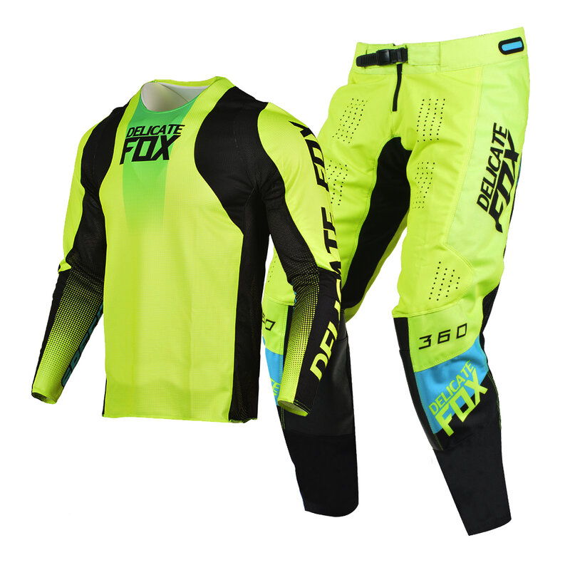 Tuta Motocross 360 Kit Combo Jersey e pantaloni bicicletta equitazione BMX MTB SX DH UTV ATV Enduro Dirt Bike Gear Set