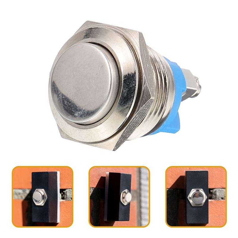 Doorbell Button Self-resetting Ringer Chime Door Bell Replacement Parts For Home Round Chime Button Door Bell Button Only