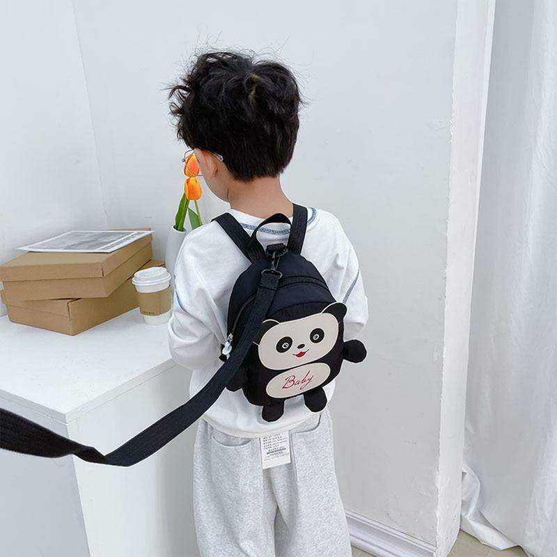 Zaino per bambini zaino Panda cartone animato per ragazze ragazzi prevenire le uscite perse zaino moda con cinturino per libri ombrello