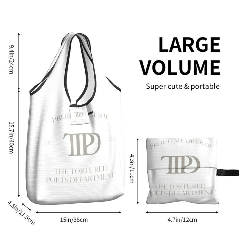 TTPD-bolsas de comestibles reutilizables para compras, bolsa ecológica plegable de 50lb de capacidad de peso, ecológica, Singer 2024