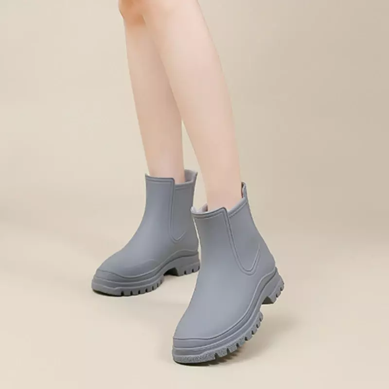 รองเท้ายางหุ้มฉนวนกันน้ำสำหรับผู้หญิงรองเท้าบูทหน้าฝนสำหรับผู้หญิงรองเท้าบูทเชลซีรองเท้าใส่ตกปลา