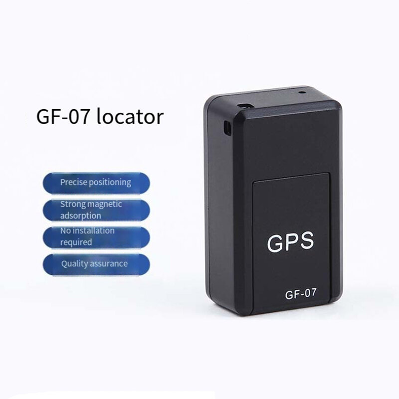 GF 07 Mini rastreador de coche GPS, localizador antirrobo en tiempo Real, localizador antipérdida, montaje magnético fuerte, posicionador de mensajes SIM