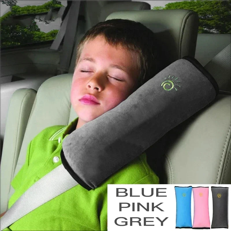 Protetor do ombro do carro para crianças, tampa do cinto de pelúcia, travesseiro bonito do corpo, protetor das crianças